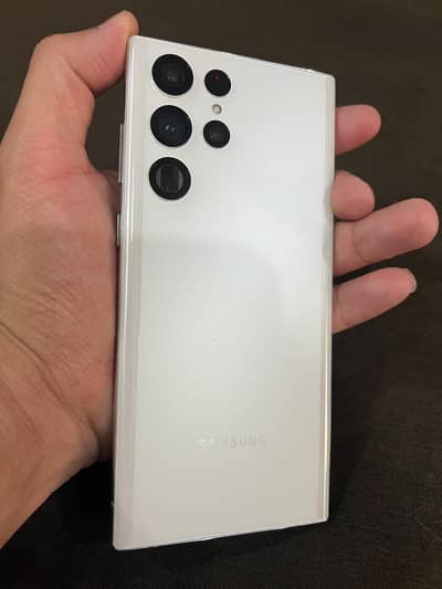 Samsung Mobile S22 Ultra pearl white