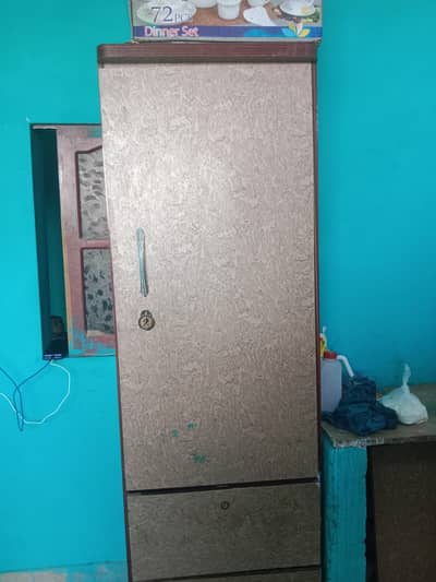 single wardrobe with two drawer