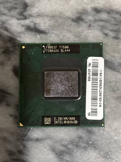 Intel Core 2 Duo T7500 Laptop Processor (2.20GHz / 4MB / 800MHz)