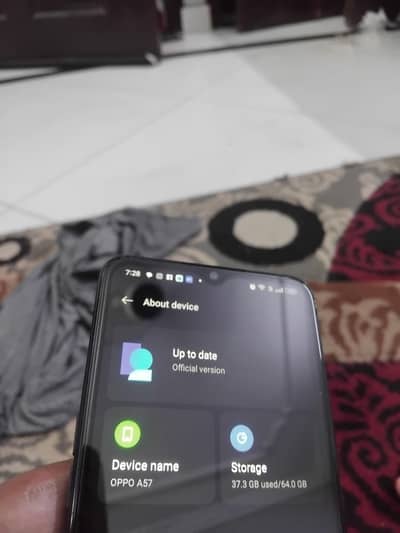 oppo a57 with box  22000