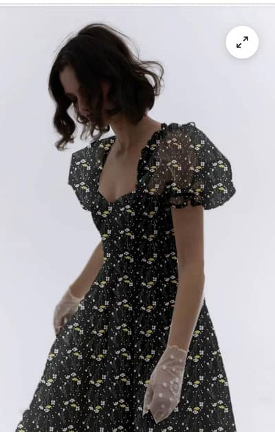 floral dress black