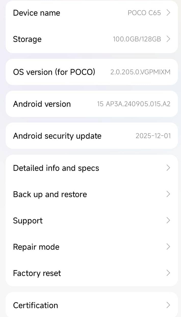 Poco c65 3