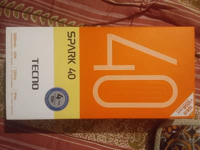 bilkul new phone hai tecno spark 40