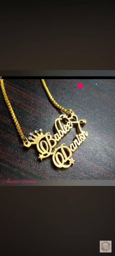 customize name pendants