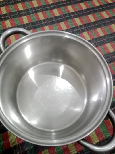 stainless steel sonex pateela with cover