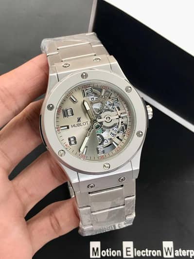 HUBLOT Men’s Watch – Half Skeleton Model