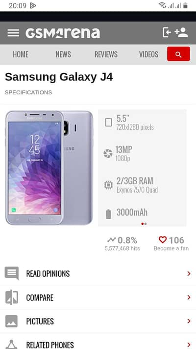 Samsung Galaxy j4