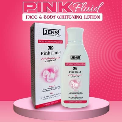 Pink Fluid Whitening Lotion / Face & Body Brightening  Moisturizing