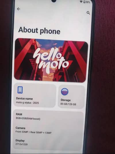 moto g stylus 2025 8+128 urgent sale full gaming phone phone