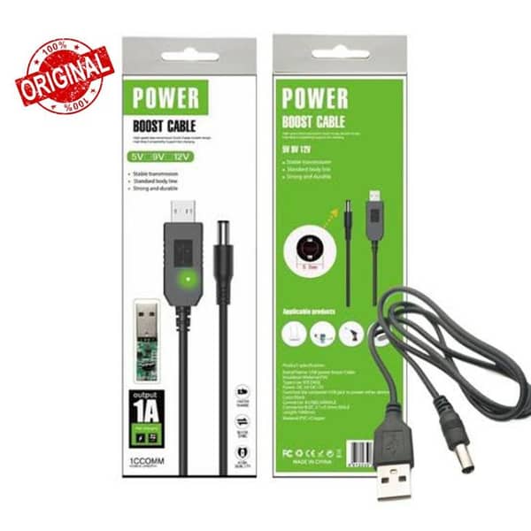 Router Cable WiFi to Powerbank Cable Connector DC 5V 9V 12V USB Cable Boost Converter Step-up Cord for Wifi Router