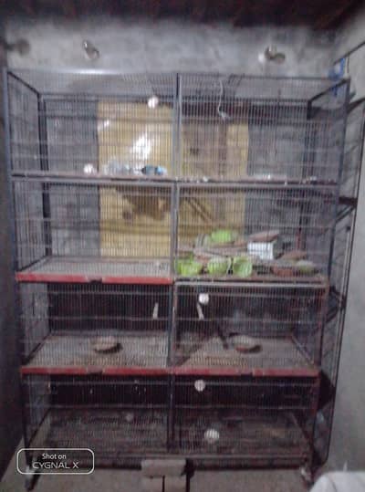8 boxes cage steel