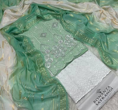 3pc women embroidery dress