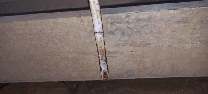 old concrete girder 18ft and 16 ft long