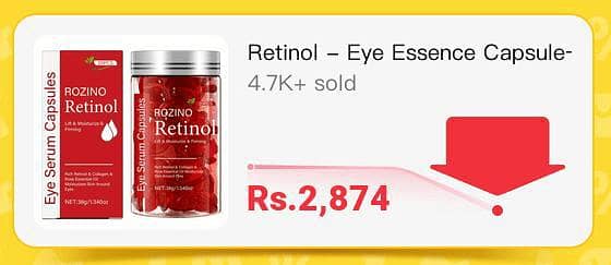Imported Rozino Retinol Eye Serum Capsules