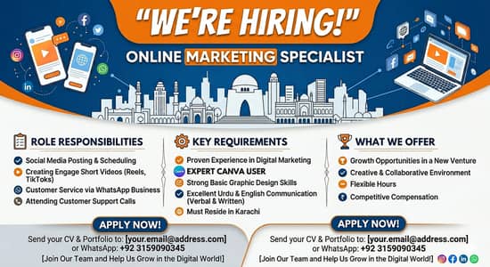Need Online Marketing Girl – Canva + Social Media Expert