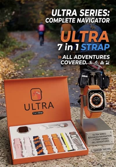 Ultra Smart Watch Bundle With 7-In-1 Oder Now
