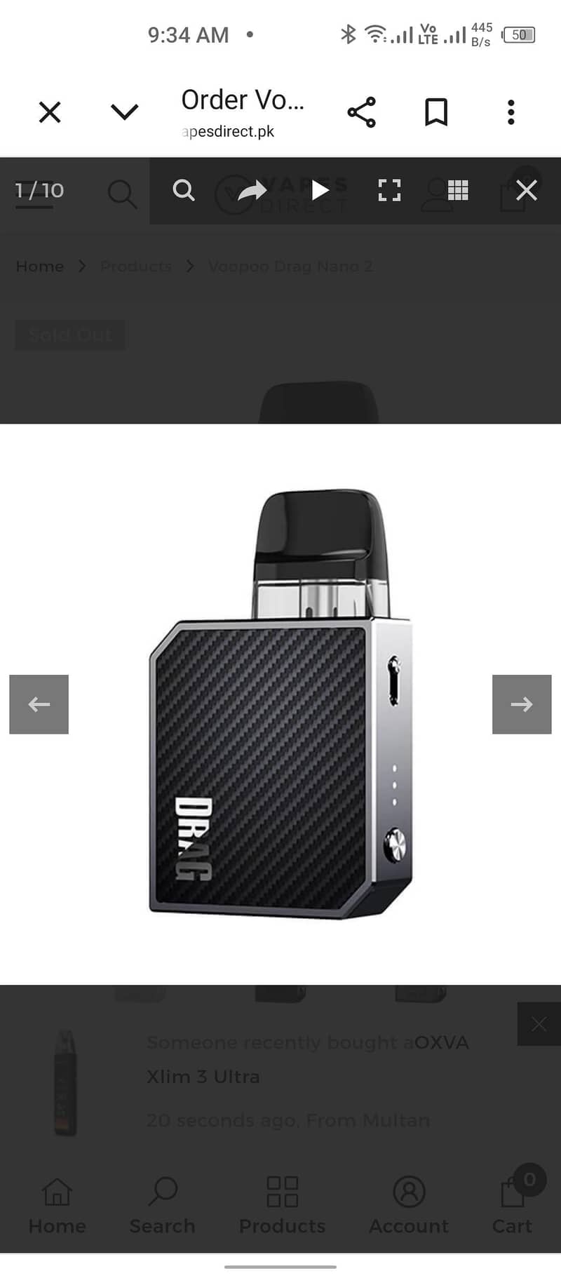 vapoo drag black cloor 1