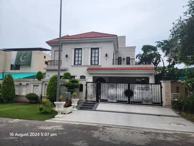 FULLY FURNISHED WITH FULL BASEMENT SPANISH DESIGN 1-KANAL BUNGALOW WITH POOL AND SOLAR INSTALLED IS AVAILABLE IN THE BEST BLOCK OF DHA LAHORE.