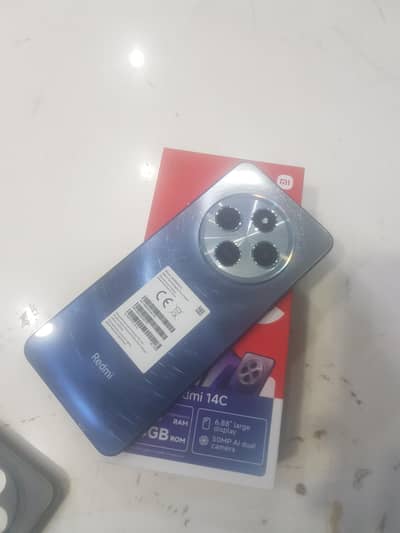 redmi 14c 6/128 condition 10/10 just glass change box charger ha
