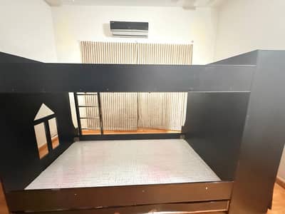 Kids bed set  with dressing table and double book shelf