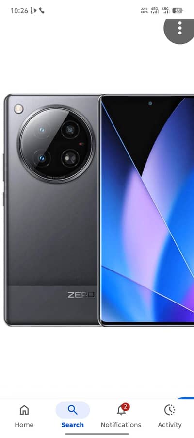 infinite zero 40 4g only 80 days used with warranty