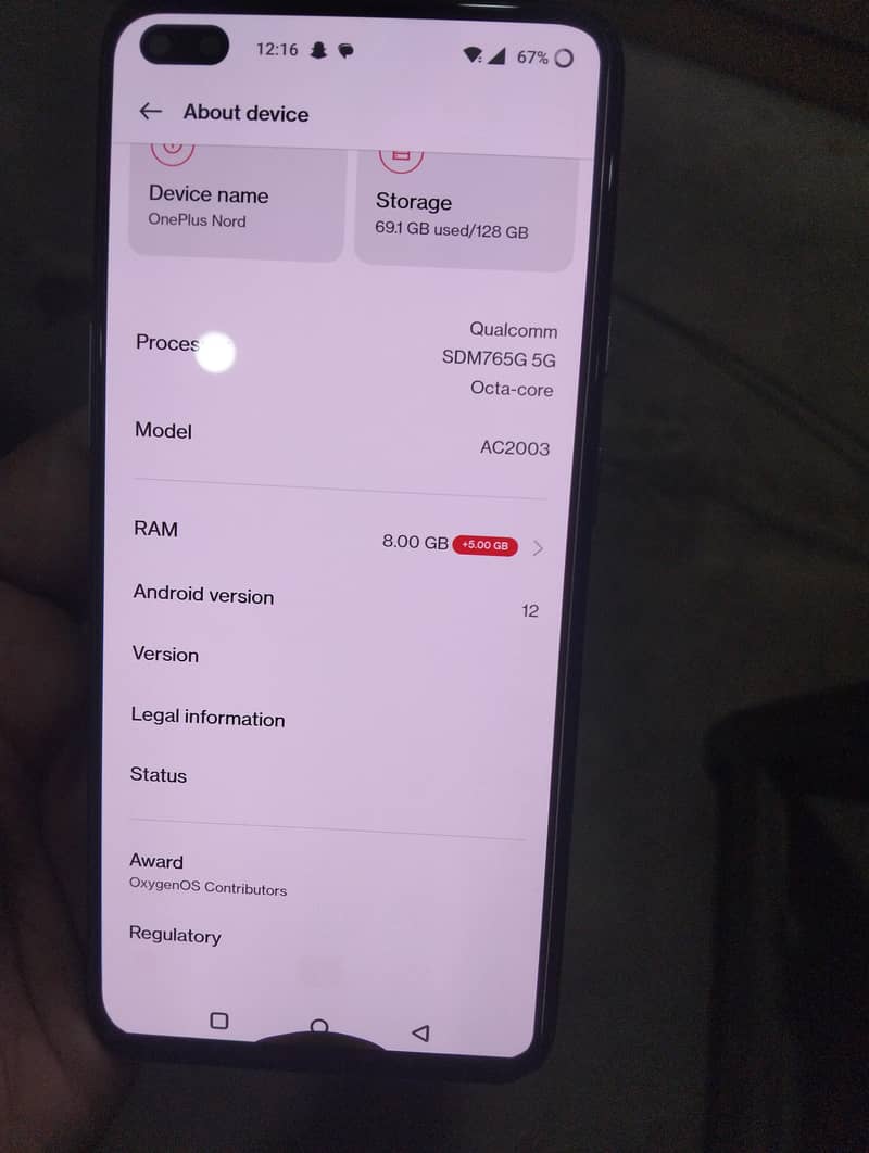 OnePlus Nord patch he 0