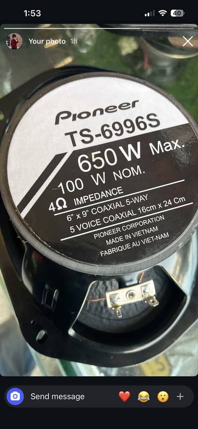 Pioneer speaker For sale with box