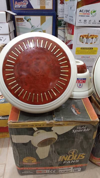 4 INDUS FANS 220 FOR SELL BOX PACKED NEW COMPLETE