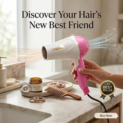 Pink Corded hair Dryer 100W
