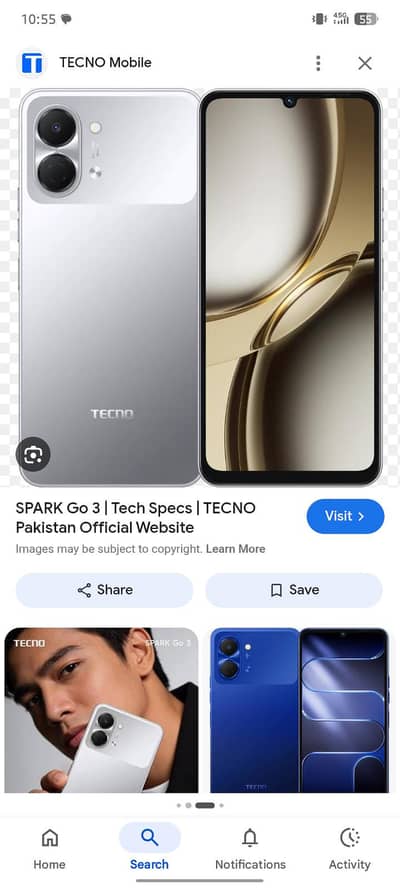 sliver color just box open 4-128gb