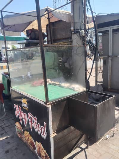 Counter for fried foods , Attached fryer left side. Call:0300x6384002