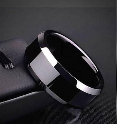 premium black /silver rings top quality new and branded
