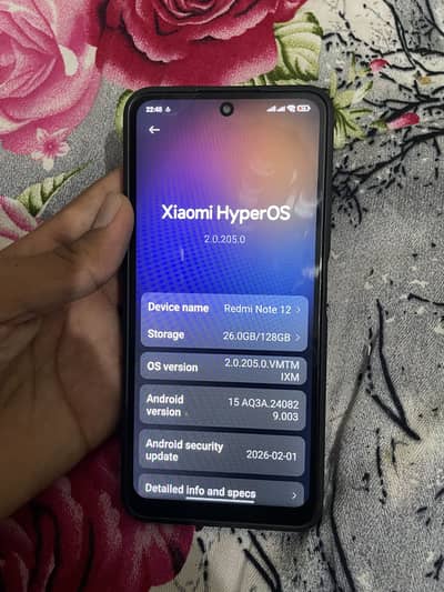 Redmi note 12 8/128 OFFICIAL PTA APPROVED