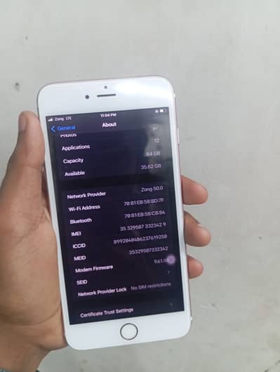 I phone 6s plus 64 Gb Official PTA