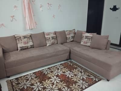 L shaped sofa in used condition