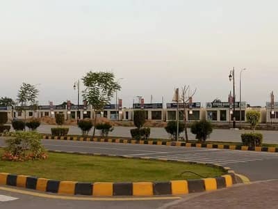 Two-Sided Open 4.5 Marla Commercial Plot With Number Available For Sale In Etihad Town Lahore Phase 1