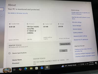 core i7 / 11 Generation