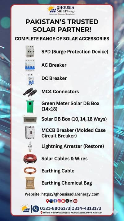 Accessories for solar  ac DC breaker
