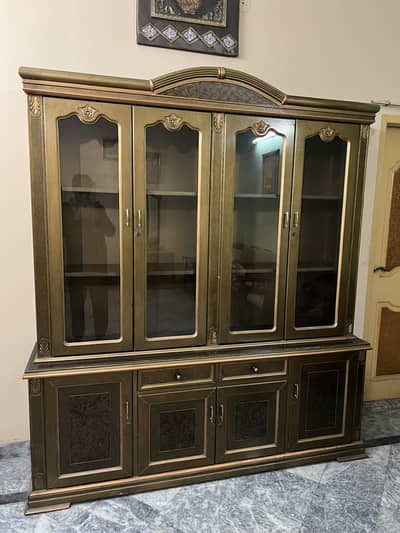 Wooden Showcase Cabinet / Crockery Cabinet for Sale (Large Size)