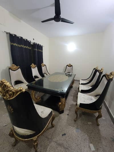 Big Size Luxury Dinning Table  with 8 sitting Chairs