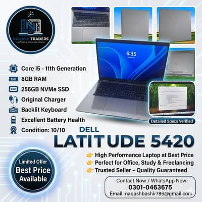Dell Latitude 5420 Core i5 11th Gen | 8GB RAM 256GB SSD | 10/10 Condit