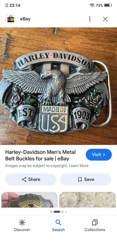 vintage Harley Davidson official Belt Buckle