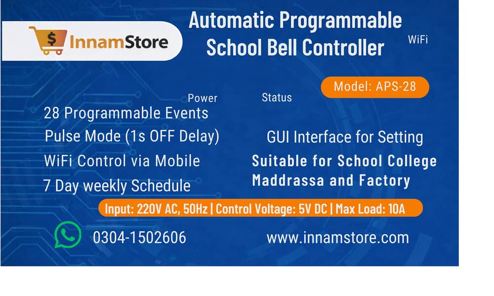 Automatic Programmable Smart School electric bell 4