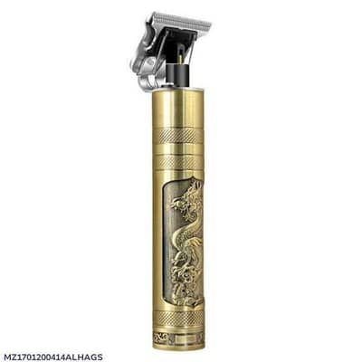 Rechargeable Men's Hair Trimmer with Rotary  Blade and Dragon Design