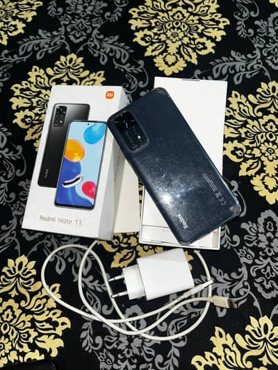Redmi note 11 box charjar original 6gb 128gb