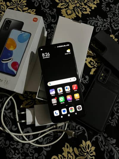 Redmi note 11 box charjar original 6gb 128gb