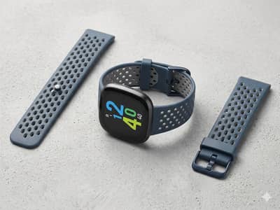 100% Original Fitbit Versa 3 smart watch - Official Midnight Blue