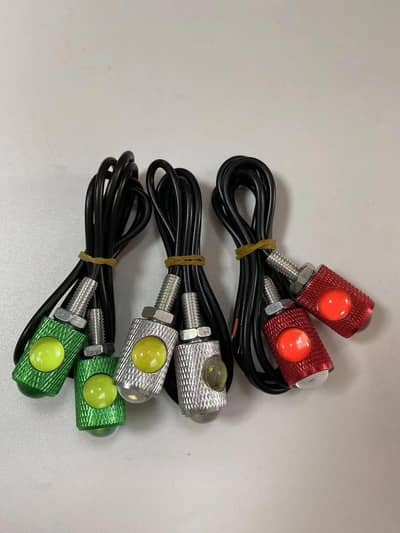 10 pcs multicolor bike indicator lights