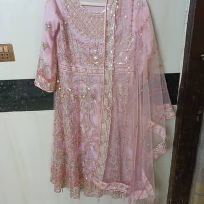 Pink color 3 piece suit