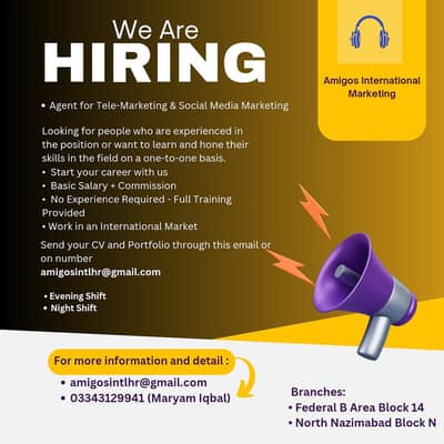 HIRING FOR OUTBOUND CALL CENTER